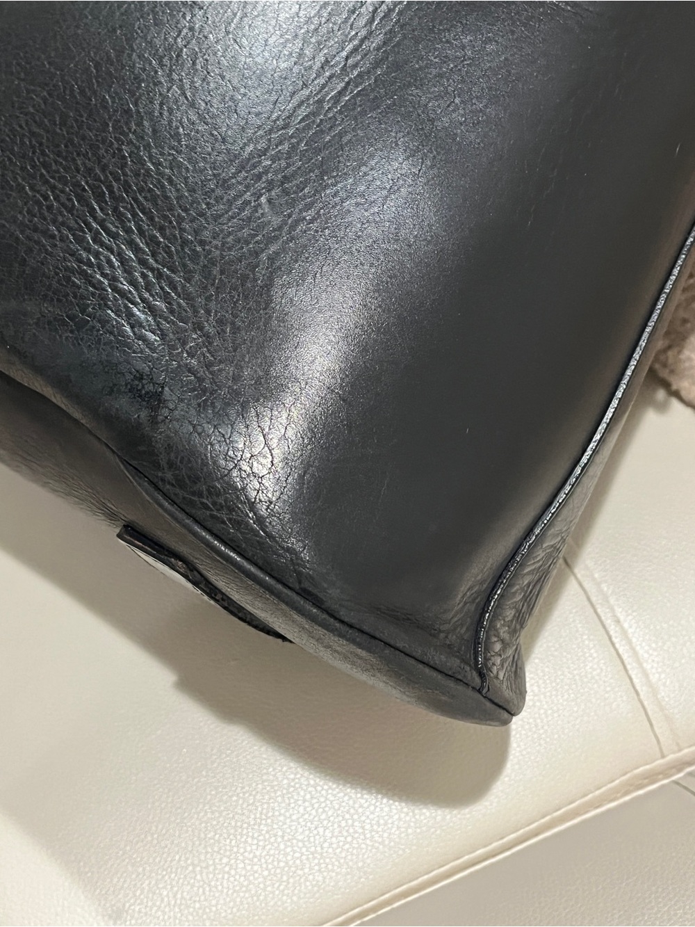 Authentic XL Givenchy Obsedia Black Leather Satchel - Picture 9 of 16